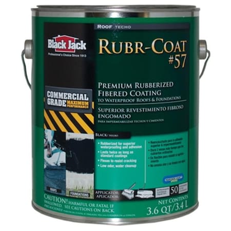 Gardner-Gibson Gardner-Gibson 6080-9-34 Black Jack Pro Series Rubber Seal No.57 Rubberized SBS Roof Coating; 3.6 qt. 801003